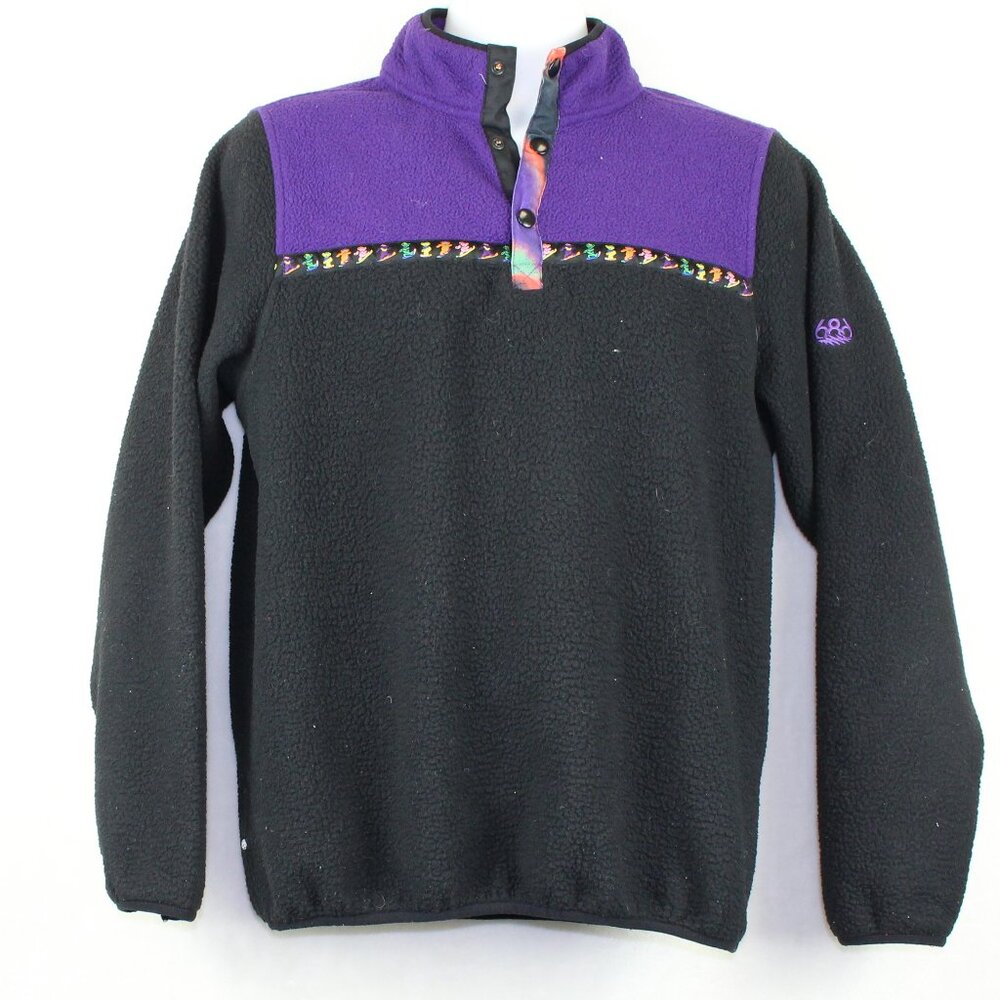 686 Ski Snow Grateful Dead Bear Fleece Thermal Sweatshirt Mens Small